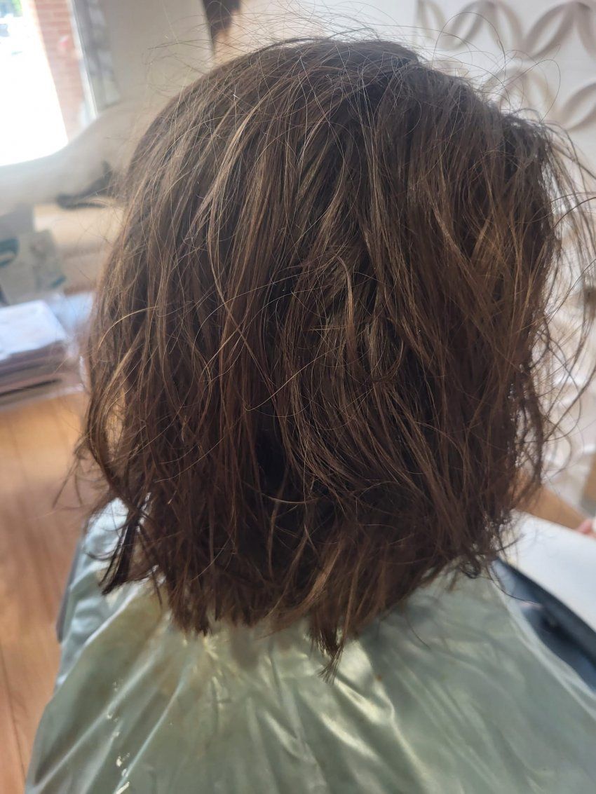 Alisado Queratina (antes)